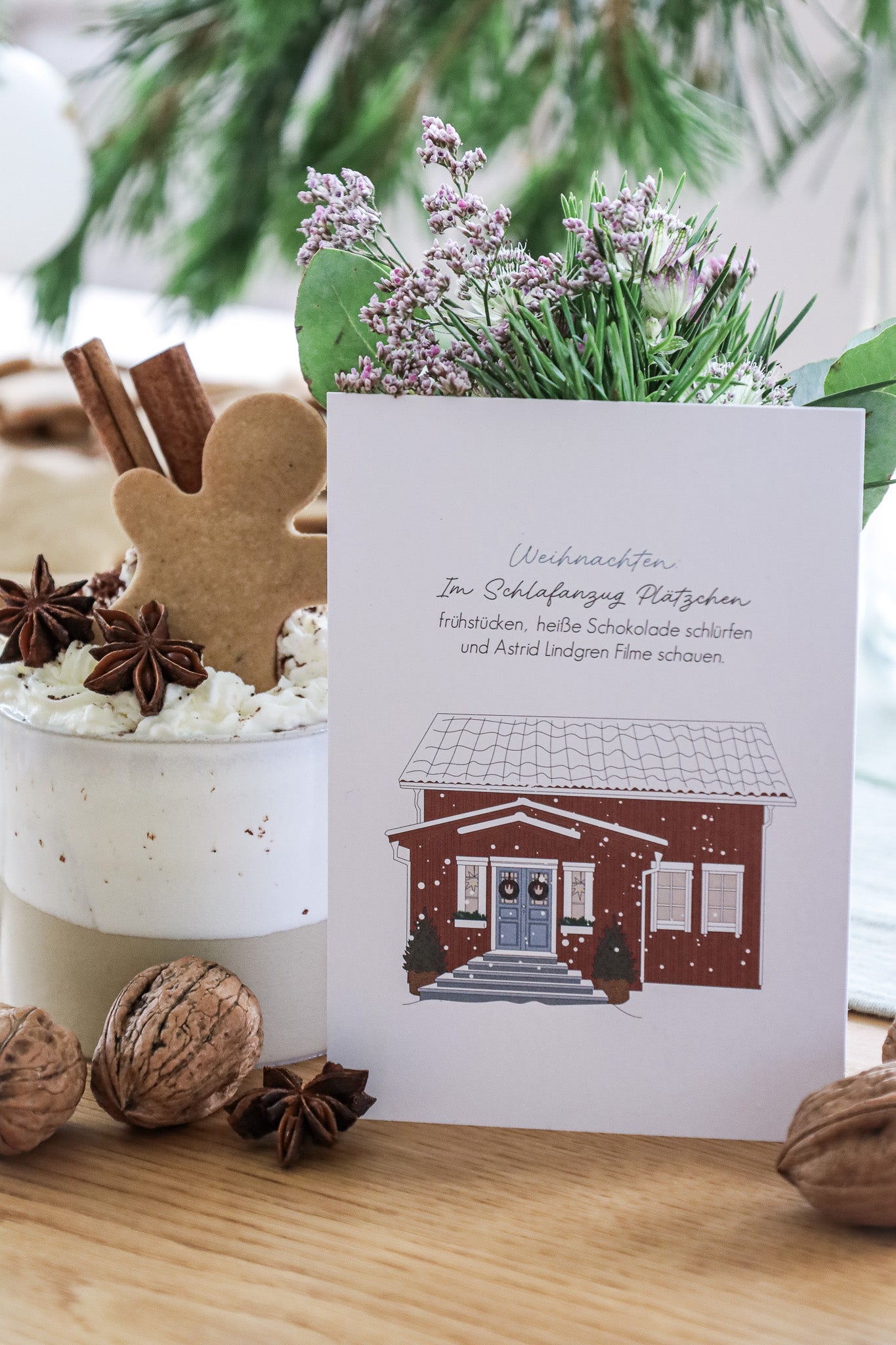 Postkarte | IM SCHLAFANZUG....