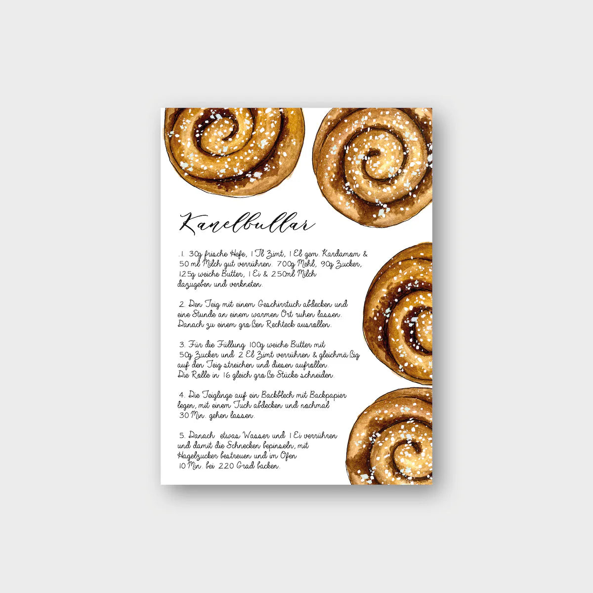 Postkarte KANELBULLAR