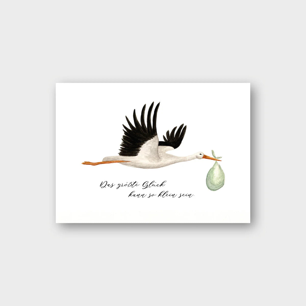 Postkarte KLAPPERSTORCH