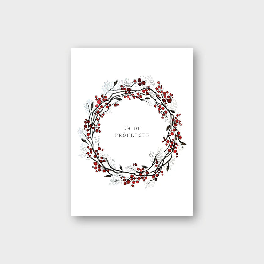 Postkarte OH DU FRÖHLICHE