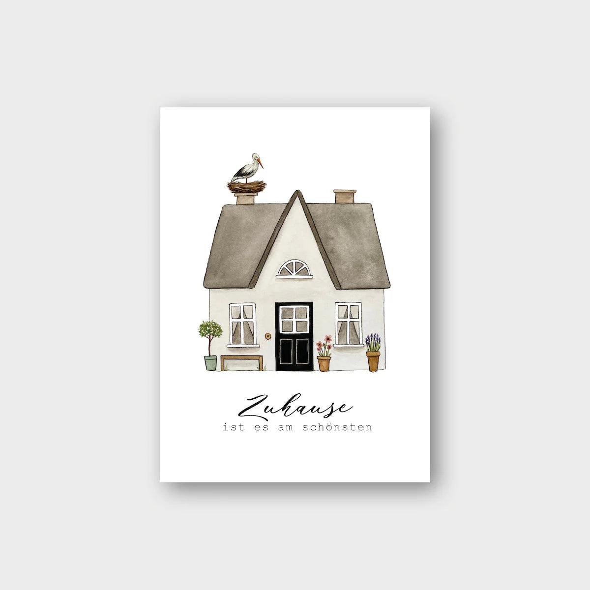 Postkarte ZUHAUSE