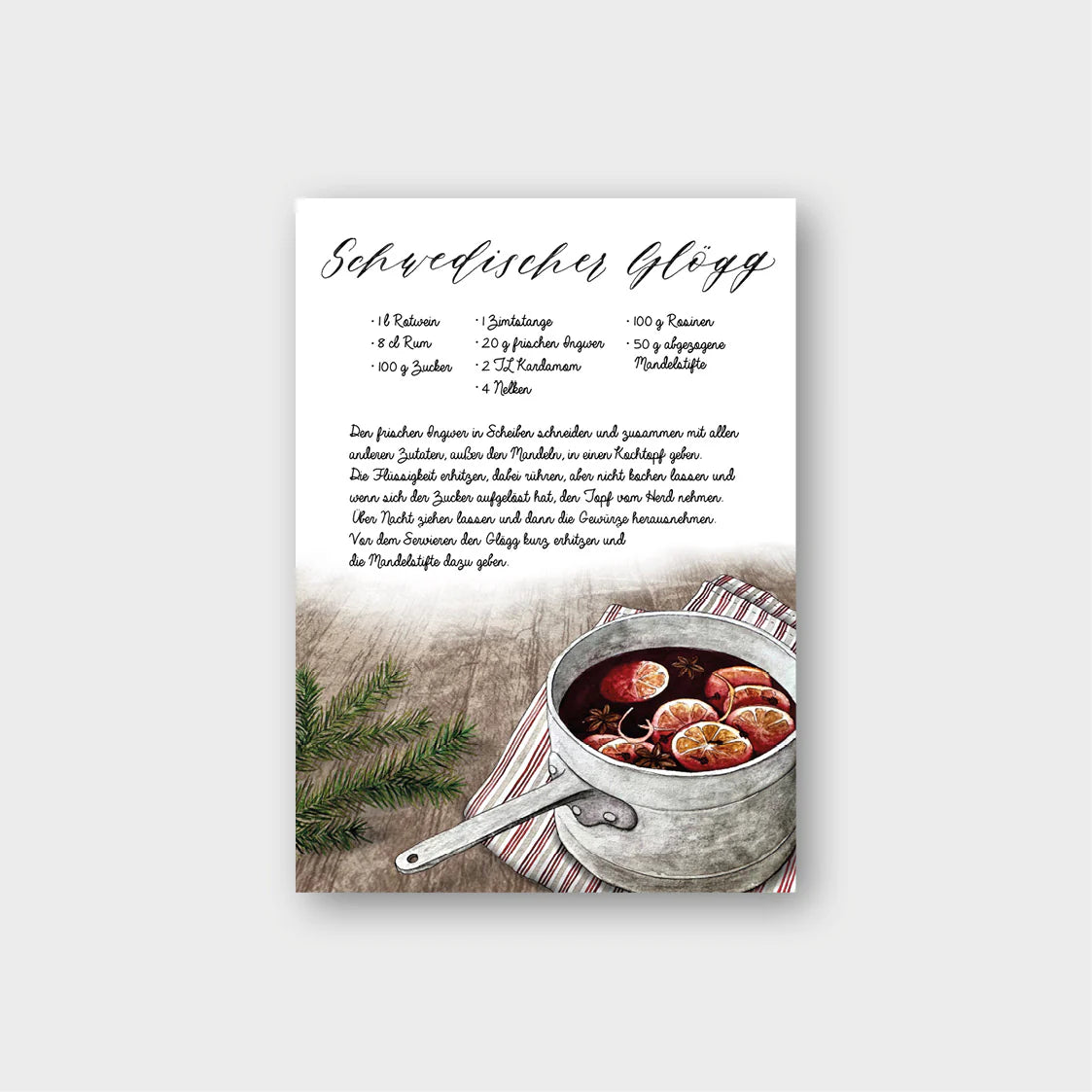 Postkarte GLÖGG
