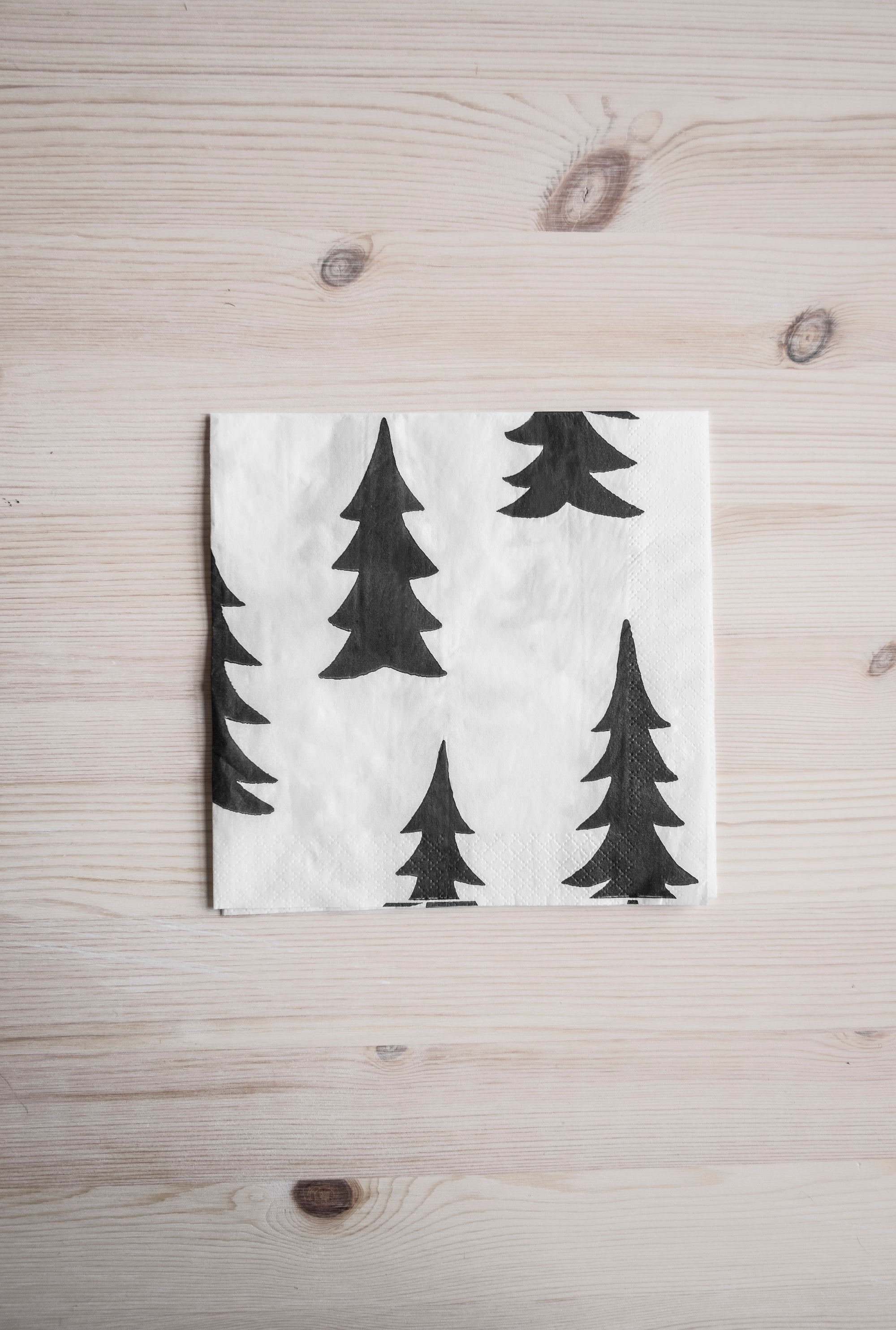 Papierservietten GRAN | Weiss - Schwarz