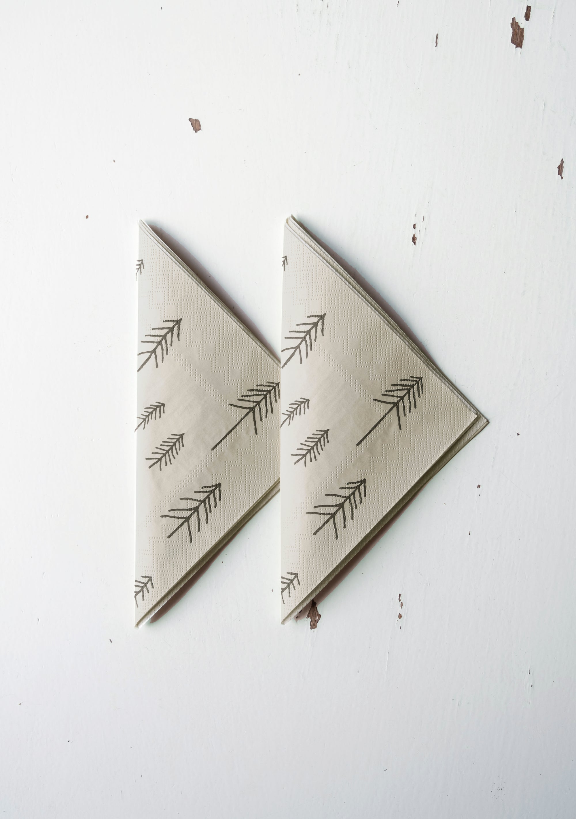 Papierservietten TALL  | Beige - Schwarz