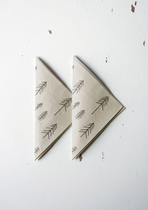 Papierservietten TALL  | Beige - Schwarz