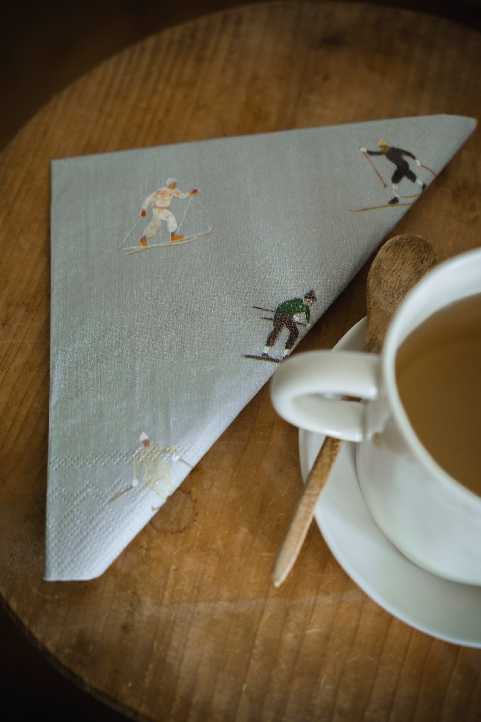 Papierservietten SKIERS  | Grau