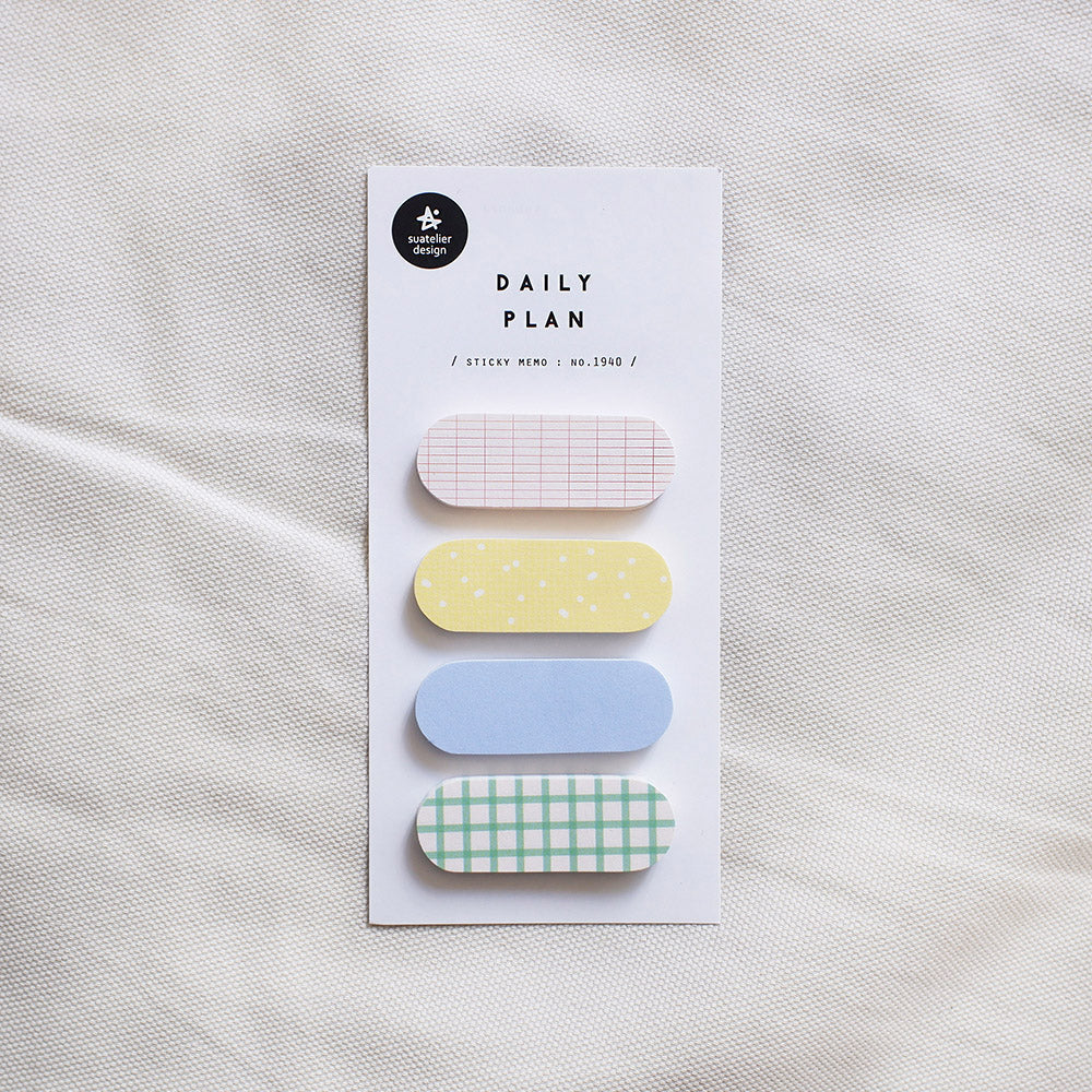 Sticky Memo | DAILY PLAN 4 x Haftnotizen
