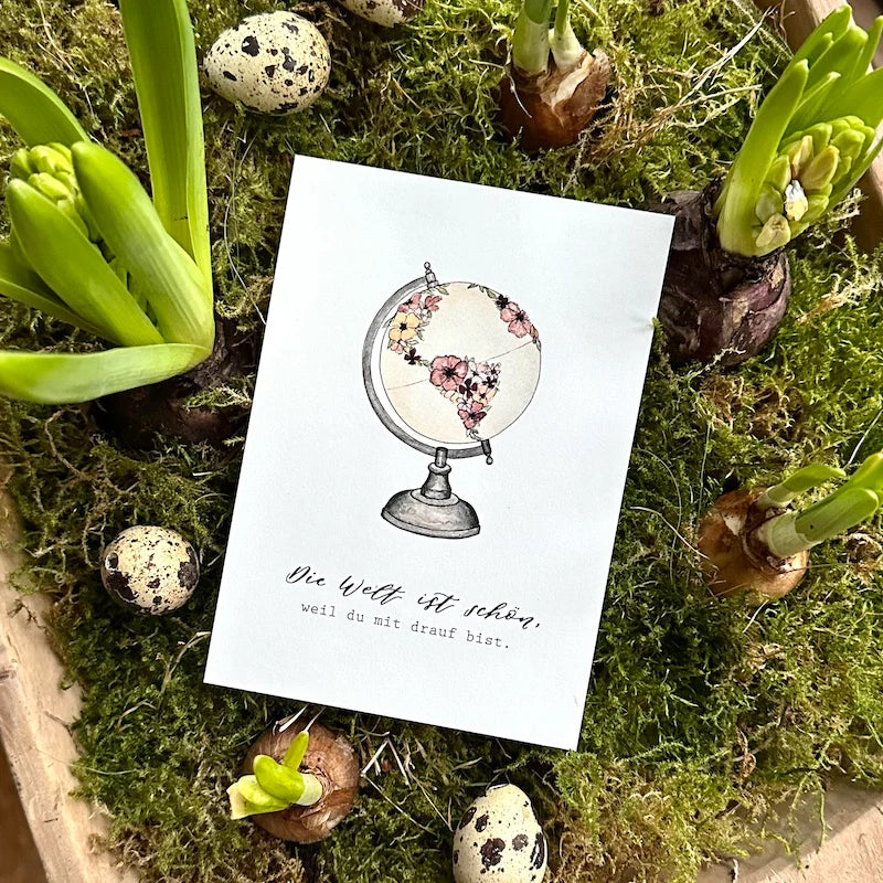 Postkarte SCHÖNE WELT