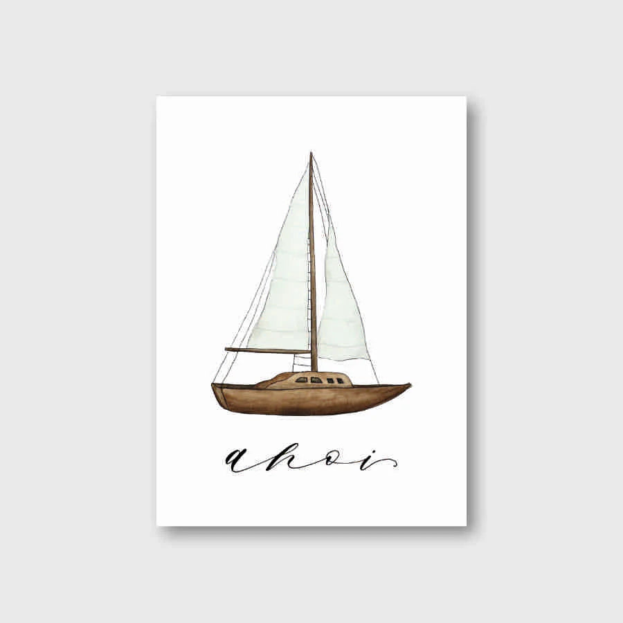 Postkarte AHOI