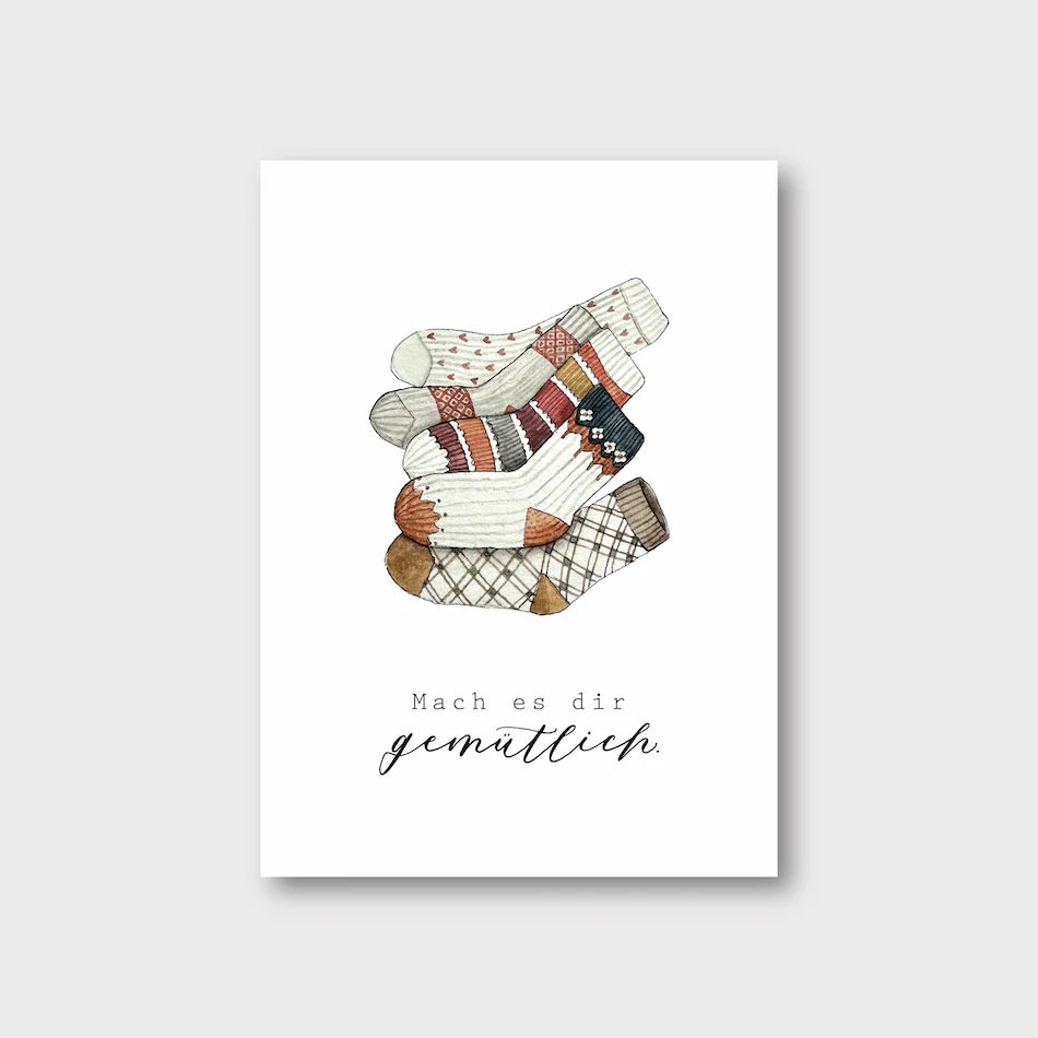 Postkarte GEMÜTLICH