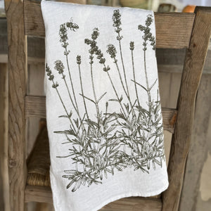 Geschirrtuch LAVENDEL | Weiss