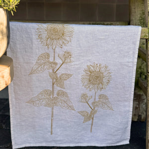 Geschirrtuch SUNFLOWER | Weiss