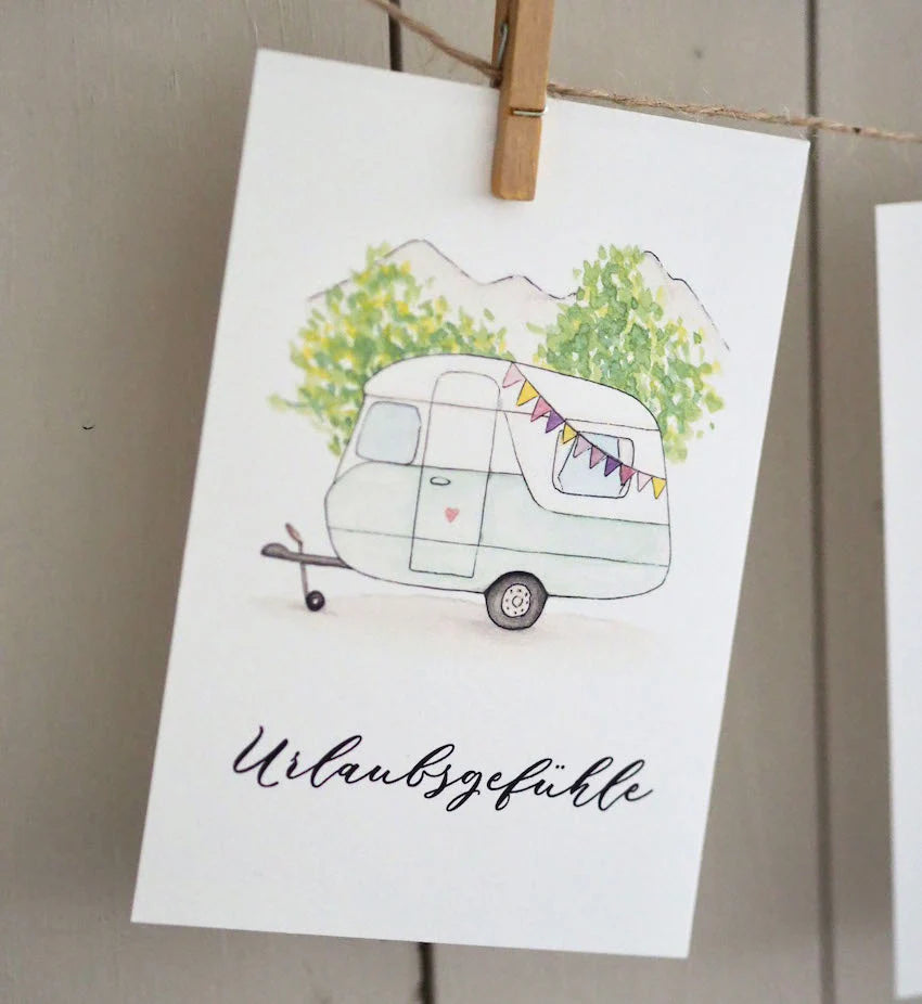 Postkarte URLAUBSGEFÜHLE