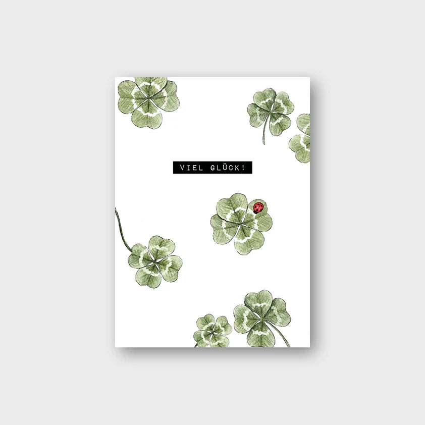 Postkarte VIEL GLÜCK