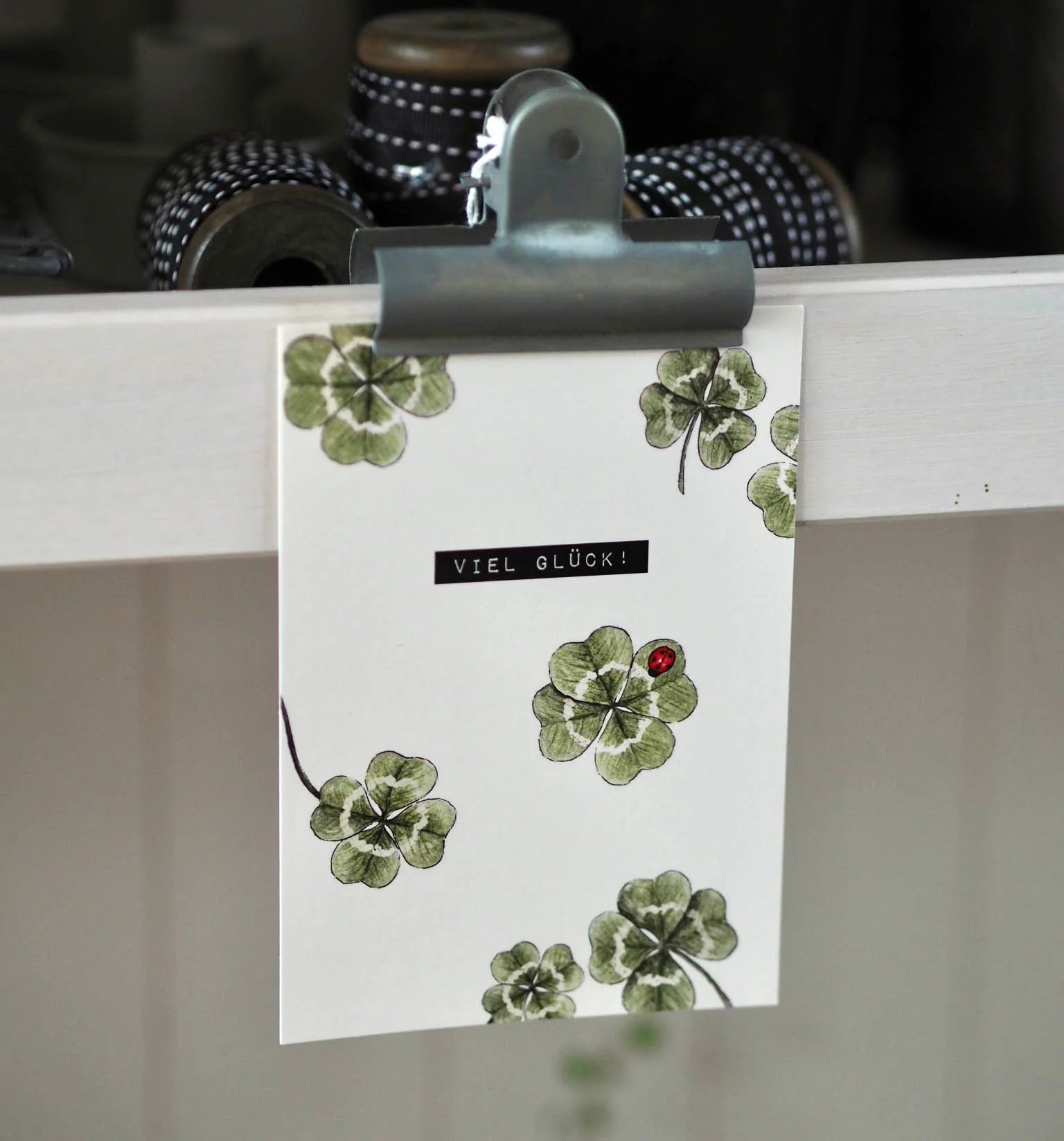 Postkarte VIEL GLÜCK