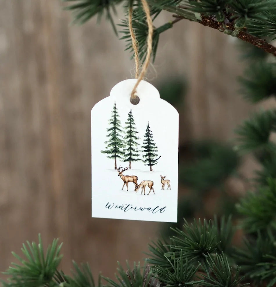 Geschenkanhänger WINTERWALD
