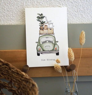 Postkarte ZUM EINZUG