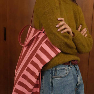 Baumwolltasche / Shopper ELISABETH | Ziegel / Rosa
