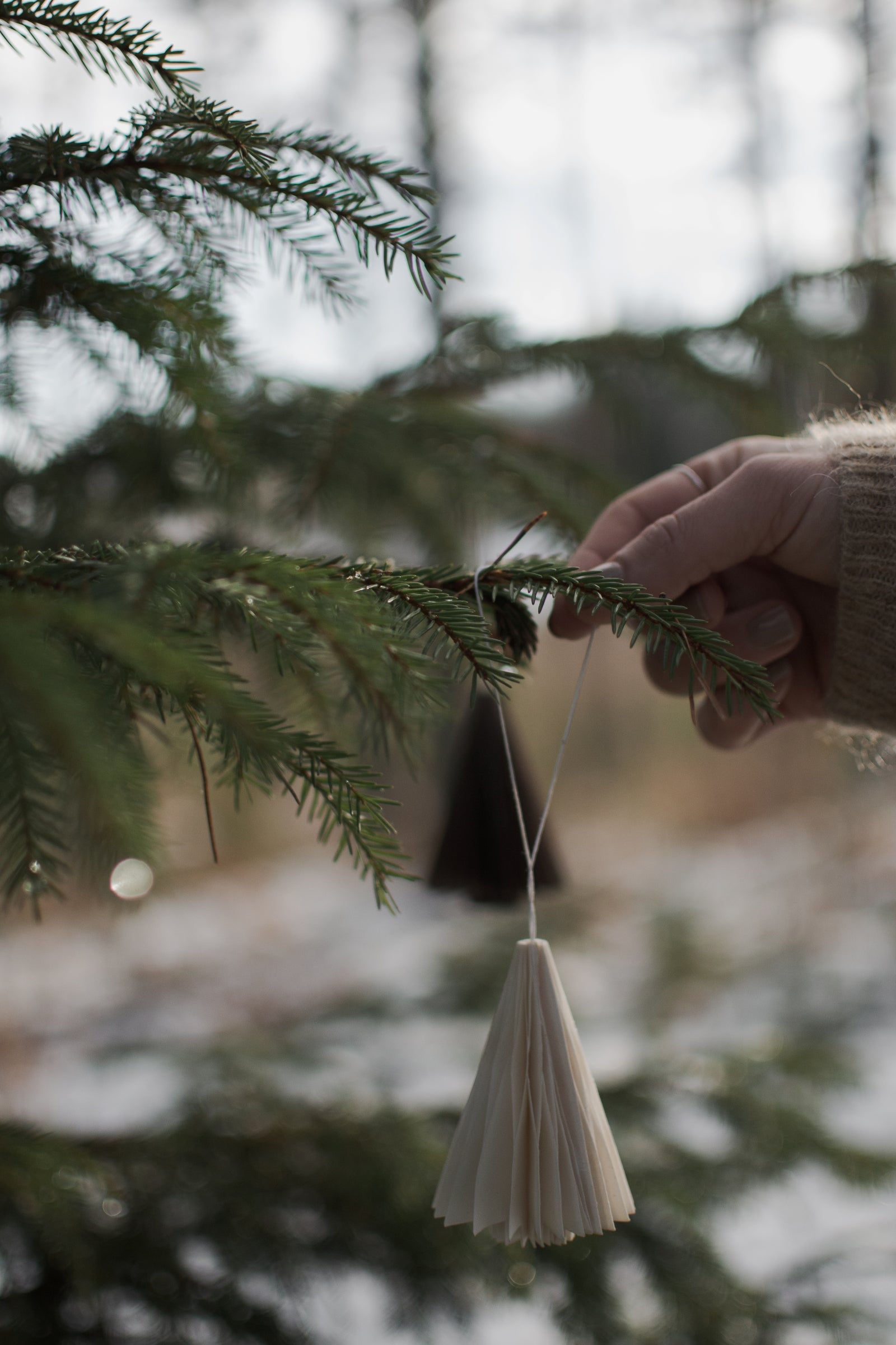 Papierornament TREE | White
