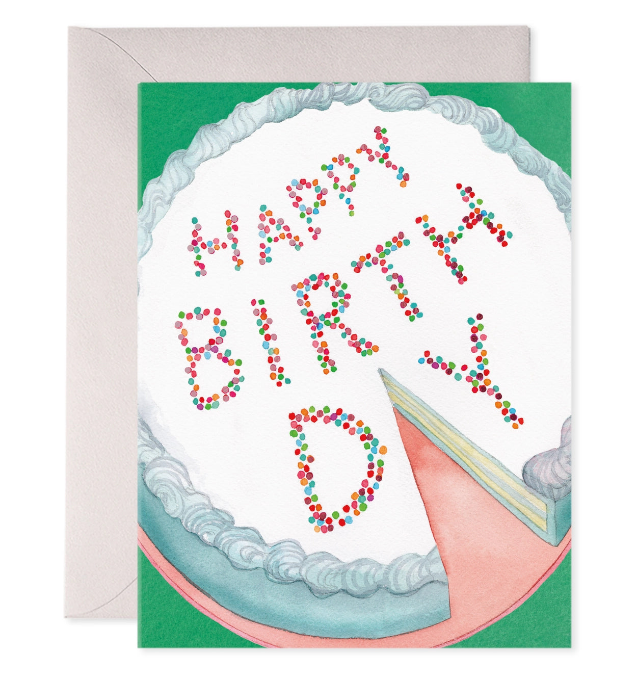 Klappkarte mit Umschlag BIRTHDAY