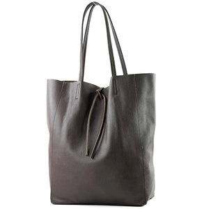 Ledershopper DARK BROWN