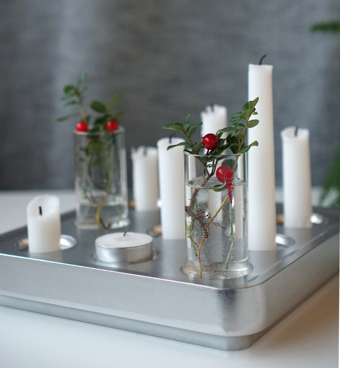 Kerzenhalter STUMPASTAKEN | Silber