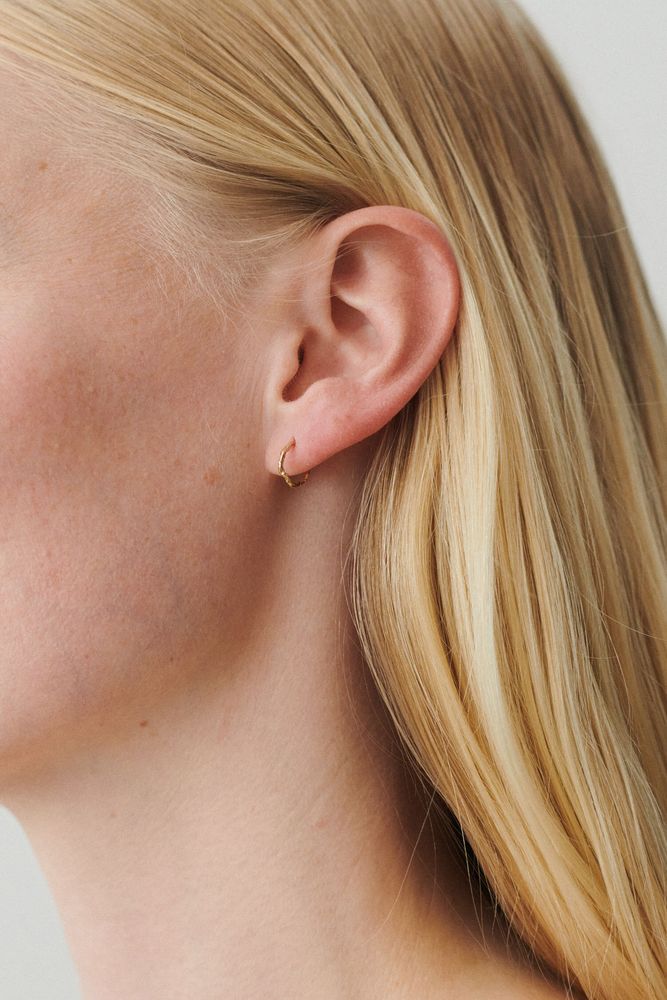 Ohrstecker TWIG HOOPS | Gold