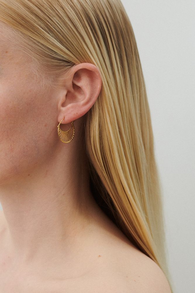 Ohrringe DAYLIGHT | Gold 22 mm