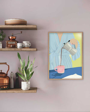 Print KAFFEE ZUERST... | 30 x 40 cm