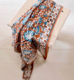Schal DELHI ZIMT | 100 x 100 cm