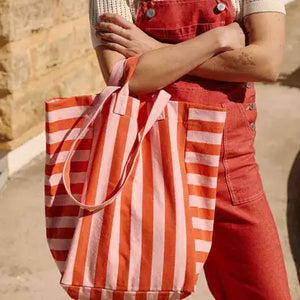 Baumwolltasche / Shopper ELISABETH | Tomate / Candy Pink