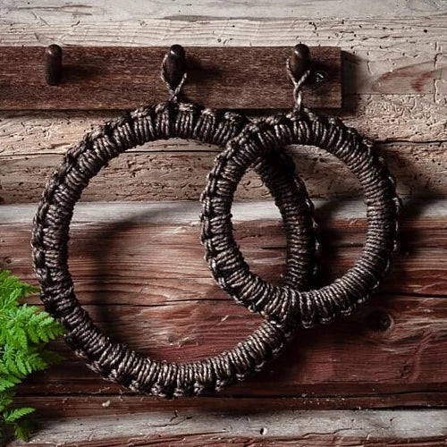 Topf - Untersetzer aus Seegras | Dunkelbraun Ø: 14.5 cm