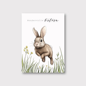 Postkarte HOPPELHASE