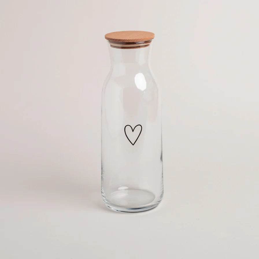 Deckel HOLZ zu Glas Karaffe von Eulenschnitt