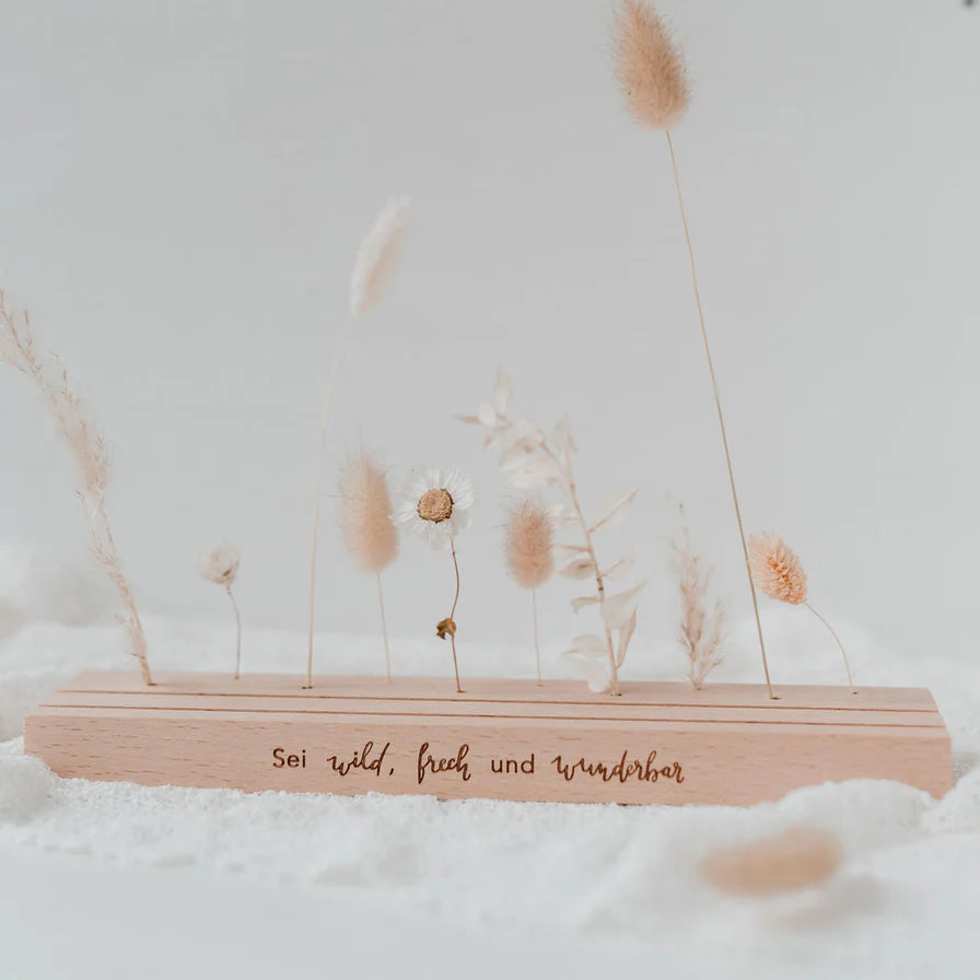 Kartenhalter "WILD FRECH UND WUNDERBAR" 25 cm