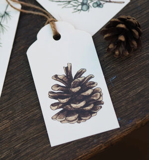 Geschenkanhänger TANNENZAPFEN