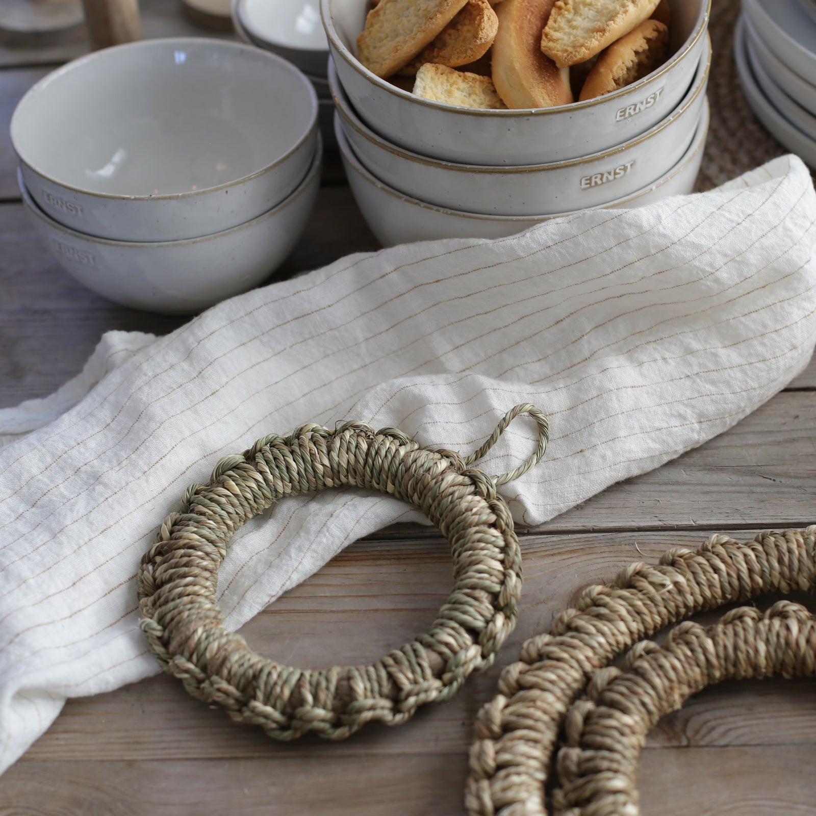 Topf - Untersetzer aus Seegras | Natur Ø: 14.5 cm