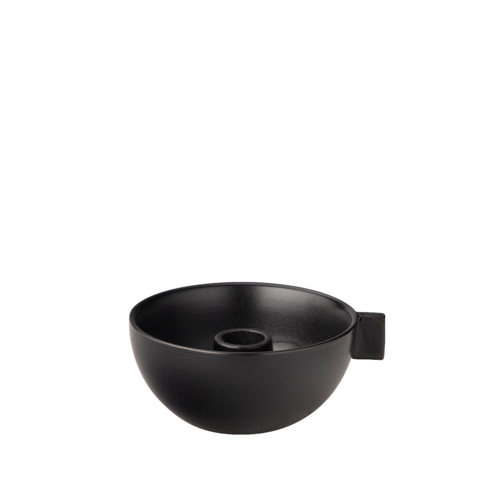 Kerzenhalter mit Griff | Schwarz Ø: 12 cm